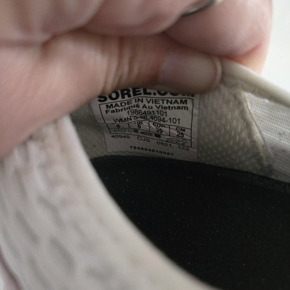 Sorel Kinetic Impact Lace-Up Chunky Sneaker White Eraser Pink Size 8 - Picture 7 of 7